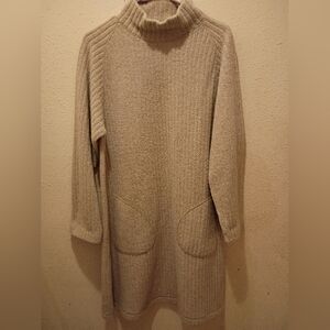 Italian Lambswool Mock turtle Ribbed Vintage Dress From NORDSTROM.